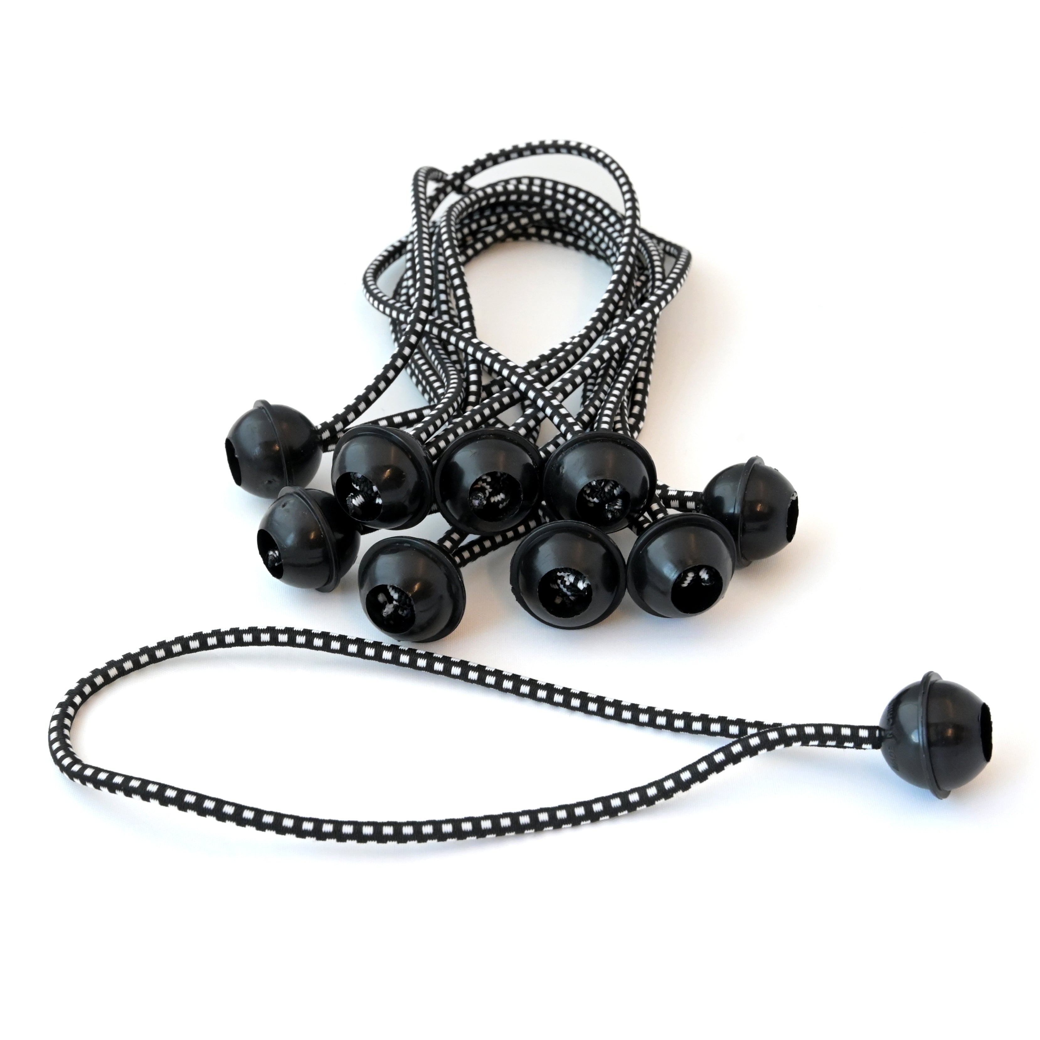 9-inch Black Ball Bungees (each) - greatnorthgolf