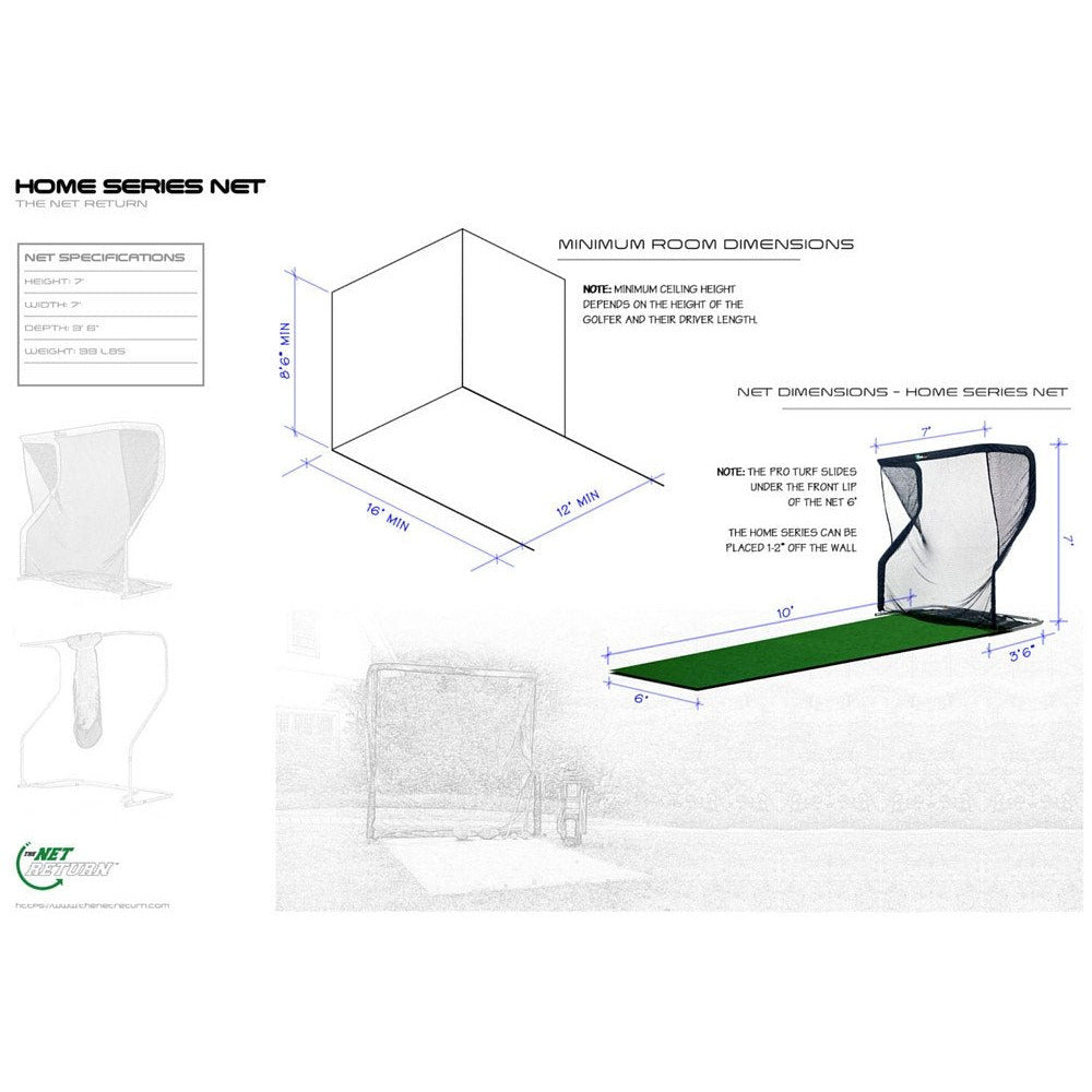 The Net Return Home Series V2 MultiSport Net Great North Golf
